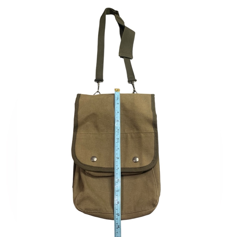 Army Style Canvas Bag With Adjustable Strap And C… - image 2
